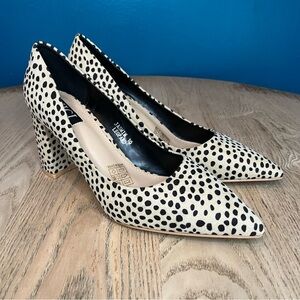 VICI Jasmin Leopard Pointed Toe Block Heel Pumps Heels Size 10